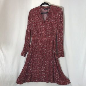 Long Sleeve Button-Up Dress